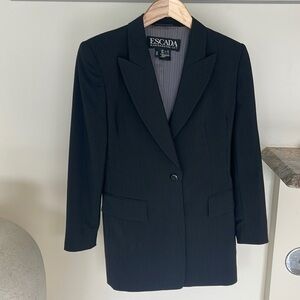 Escada Margaretha Ley 🎈SALE🎈black with lighter stripes blazer